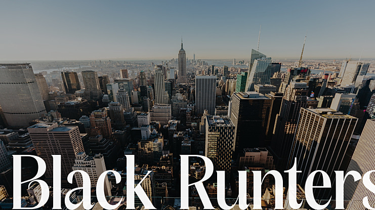 Black Runters Font