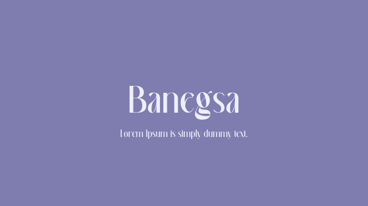 Banegsa Font
