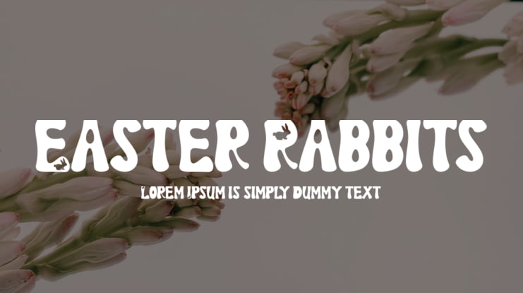 Easter Rabbits Font