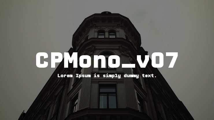 CPMono_v07 Font Family