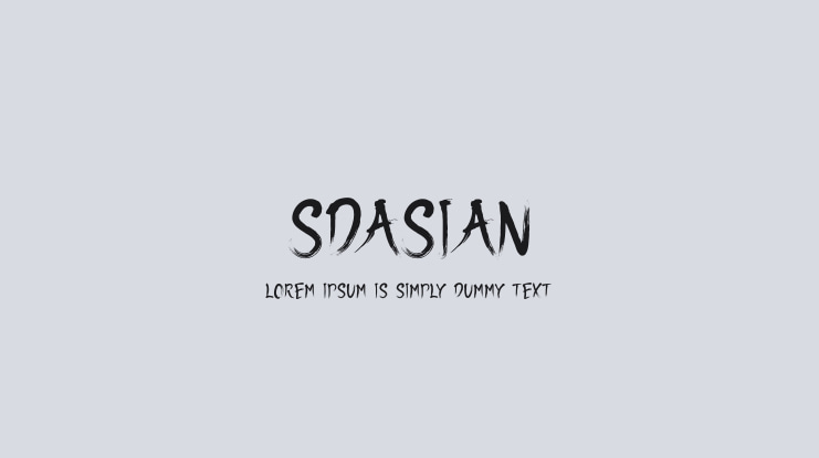SDAsian Font