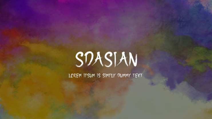 SDAsian Font