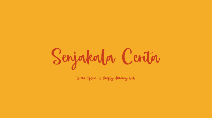 Senjakala Cerita Font