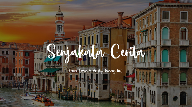 Senjakala Cerita Font