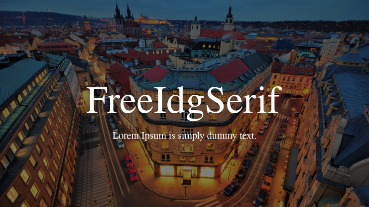 FreeIdgSerif Font