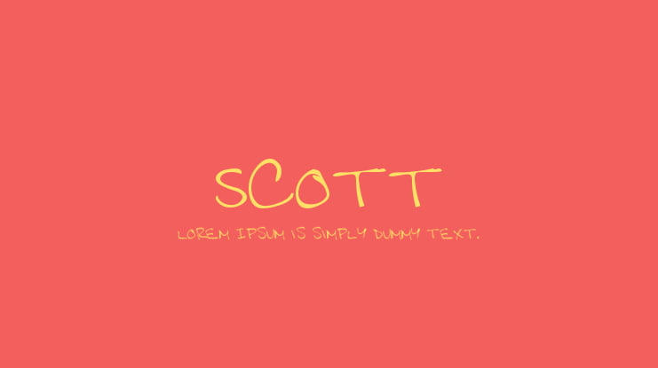 Scott Font