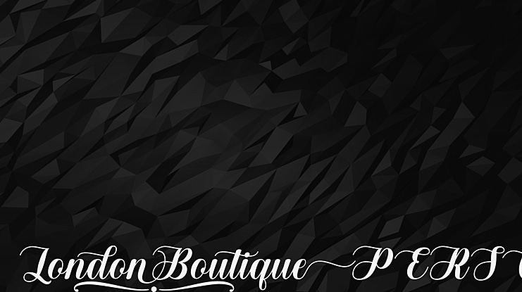 London Boutique PERSONAL USE Font