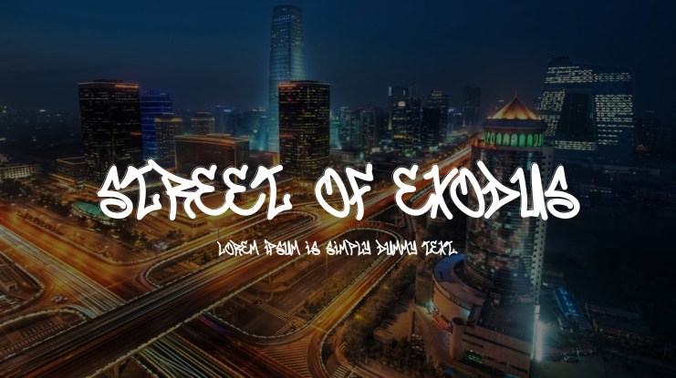 Street Of Exodus Font
