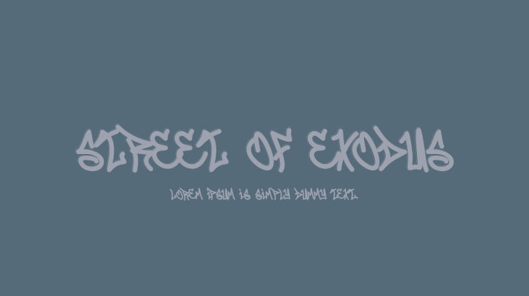 Street Of Exodus Font