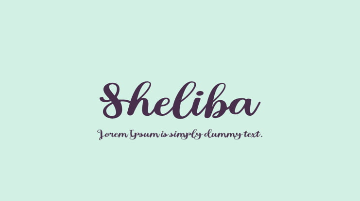 Sheliba Font