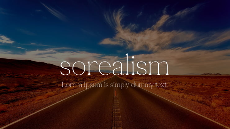 sorealism Font