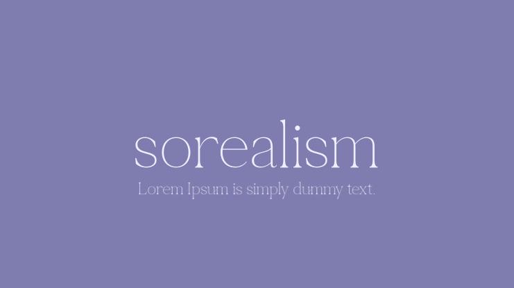 sorealism Font
