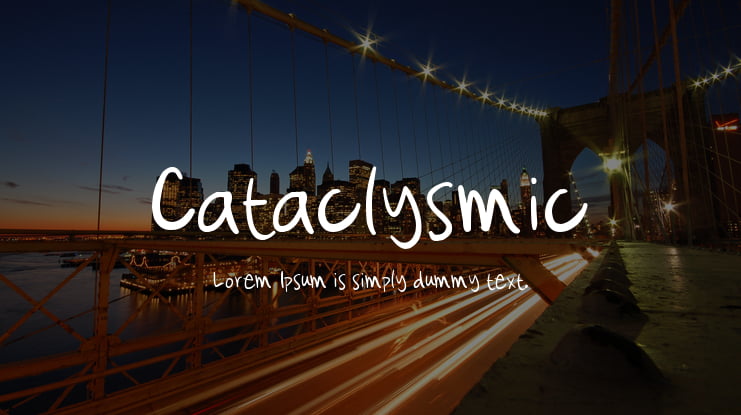 Cataclysmic Font