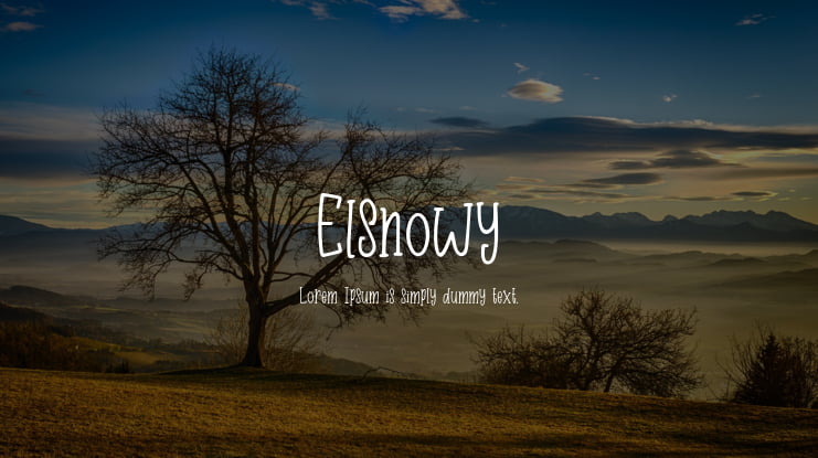 Elsnowy Font