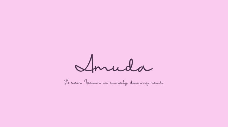 Amuda Font