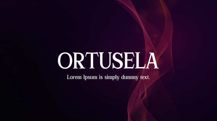 ORTUSELA Font