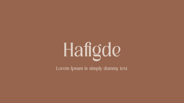Hafigde Font