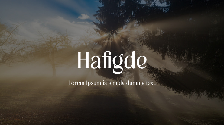 Hafigde Font