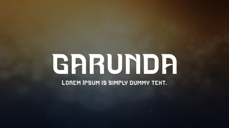 GARUNDA Font