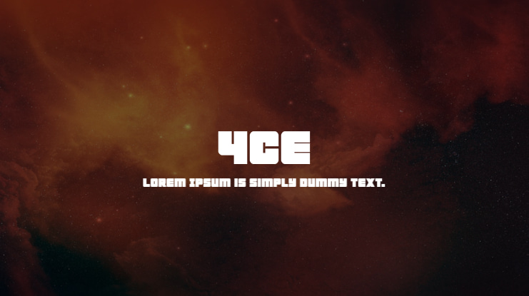 4ce Font Family