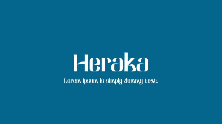 Heraka Font