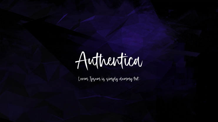 Authentica Font