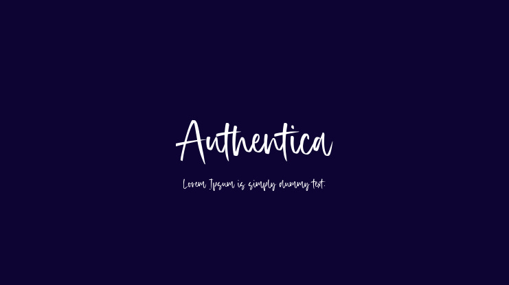 Authentica Font