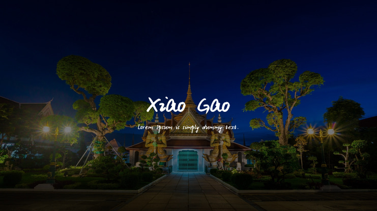 Xiao Gao Font