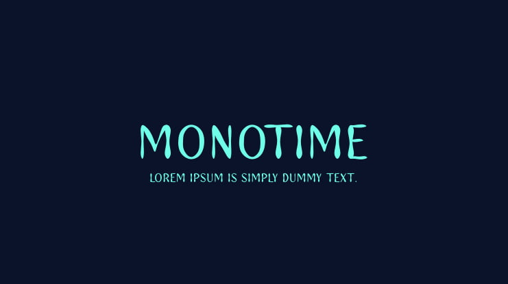 Monotime Font