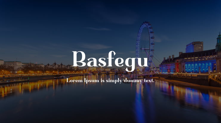 Basfegu Font