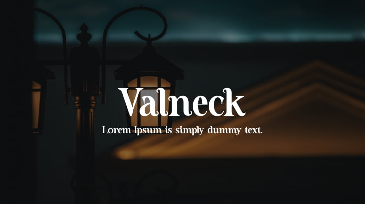 Valneck Font