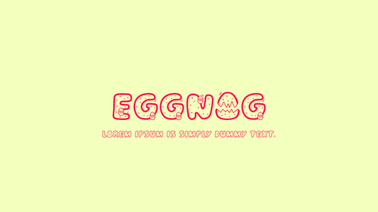 Eggnog Font