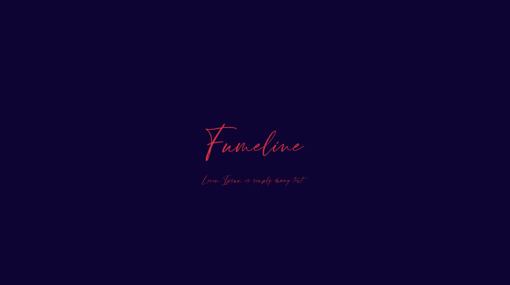 Fumeline Font