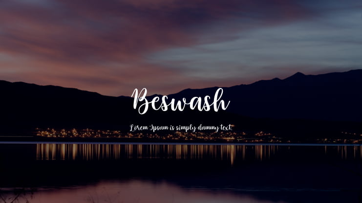 Beswash Font