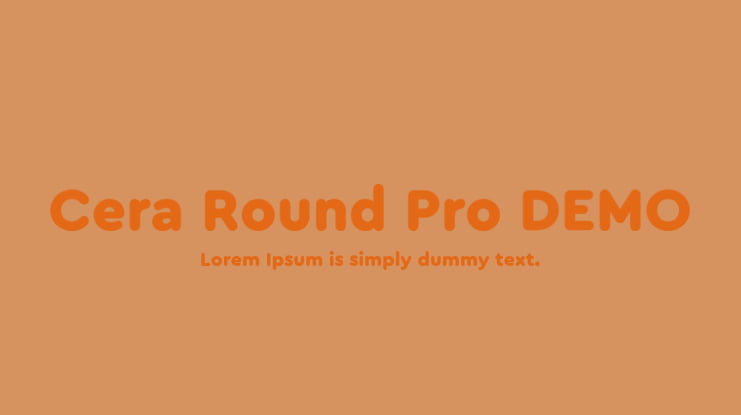 Cera Round Pro DEMO Font Family