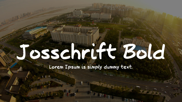 Josschrift Bold Font