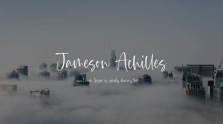 Jameson Achilles Font