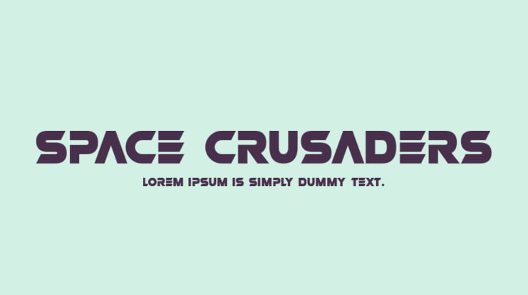 Space Crusaders Font Family