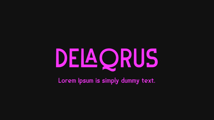 DELAQRUS Font
