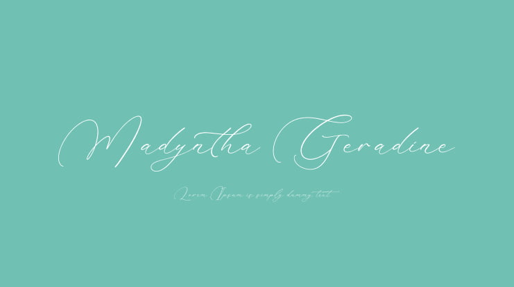 Madyntha Geradine Font