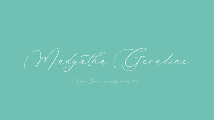 Madyntha Geradine Font