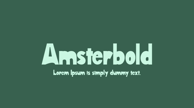 Amsterbold Font