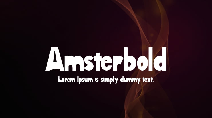 Amsterbold Font