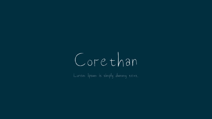 Corethan Font