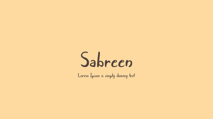 Sabreen Font