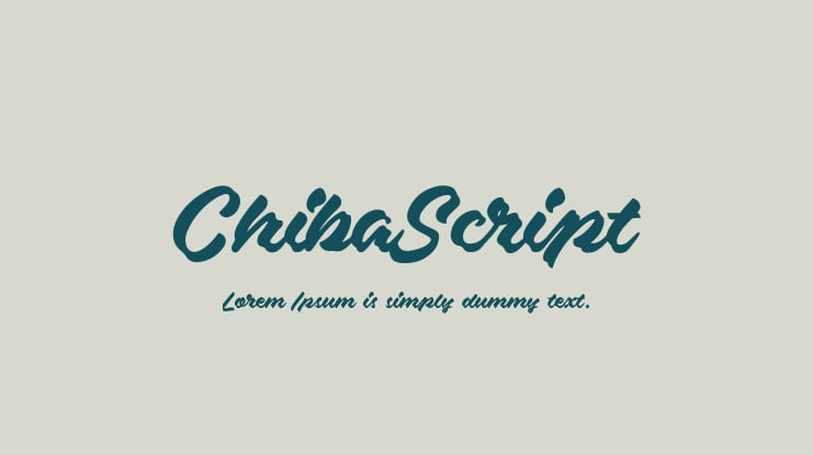 ChibaScript Font