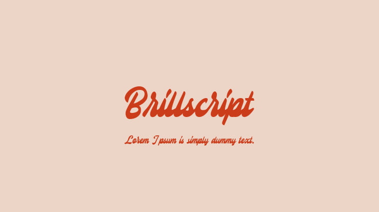Brillscript Font