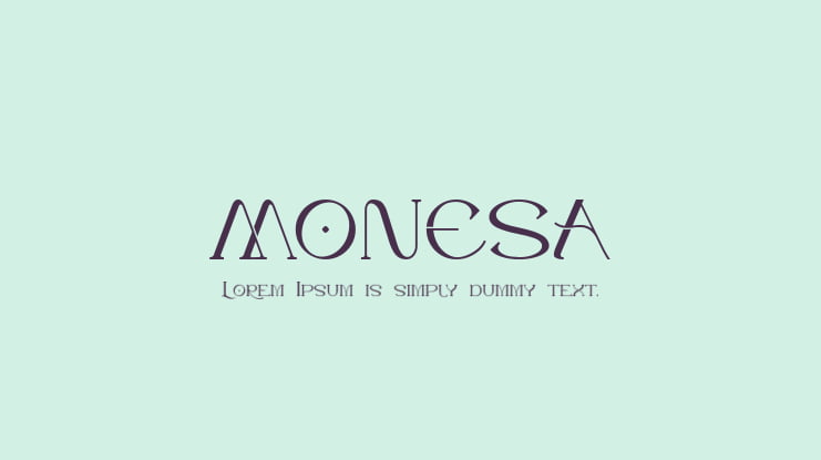 MONESA Font