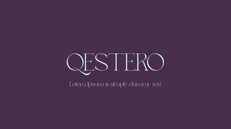 QESTERO Font Family