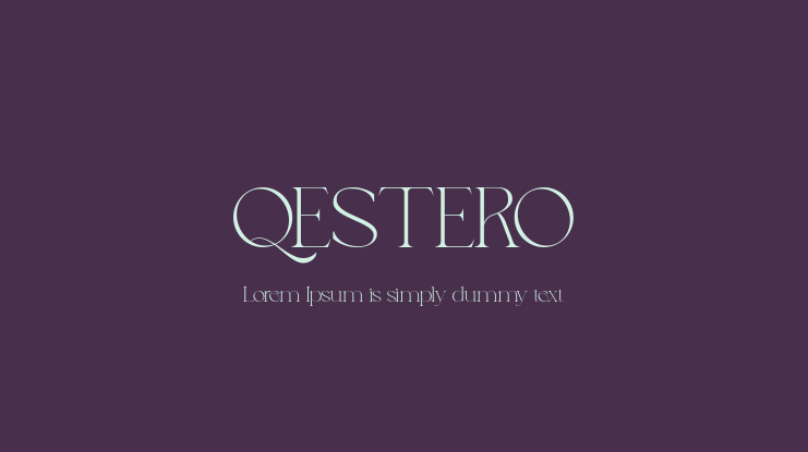 QESTERO Font Family